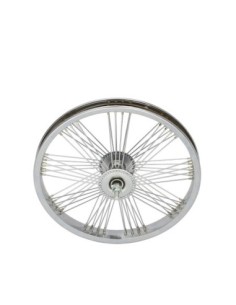 16 Fan Steel Front Wheel 72 Spoke 14g UCP 3/8 Axle Single...